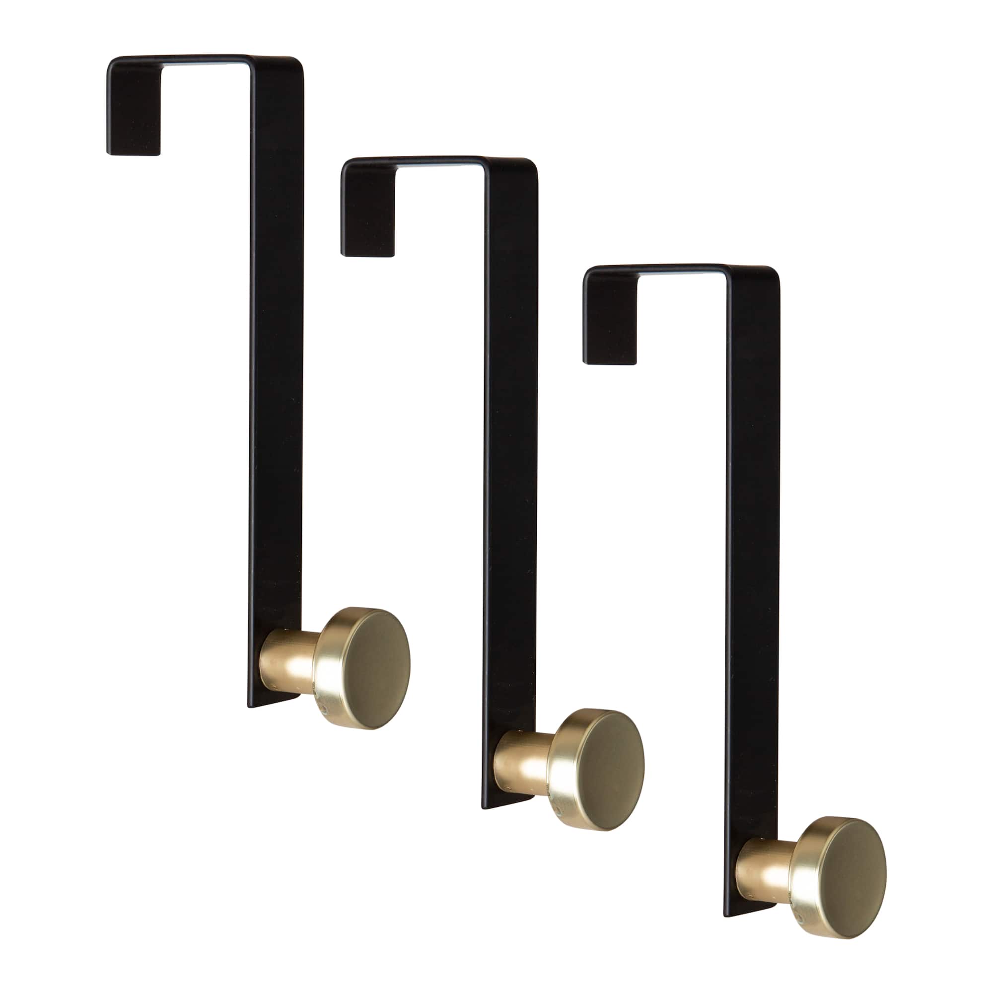 Elle Décor 3 Pack Single Over the Door Hooks